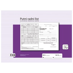 [000006626] Obrazac F-26 putni radni list za teretno motorno vozilo Fokus