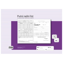 [000006627] Obrazac F-26/NCR putni radni list za teretno motorno vozilo Fokus
