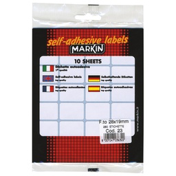 [000006646] Etikete slep  28x19 mm pk10L Markin 10023 blister