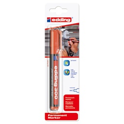 [000006726] Marker permanentni 1,5-3 mm okrugli vrh Edding 300/1 crveni blister