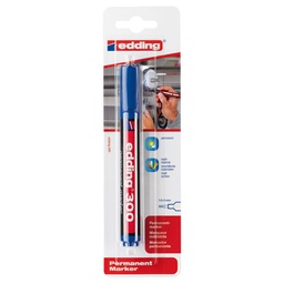 [000006727] Marker permanentni 1,5-3 mm okrugli vrh Edding 300/1 plavi blister