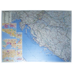 [000000514] Karta zidna Hrvatske-cestovna Trsat