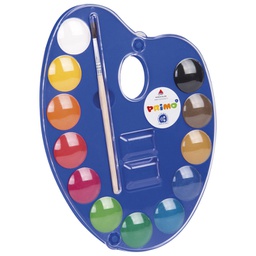 [000006733] Boja vodena fi 25 mm 12boja+kist na paleti Primo 101A12TO