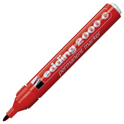 [000000525] Marker permanentni 1,5-3 mm okrugli vrh Edding 2000C crveni