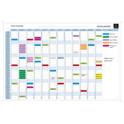 [000006831] Ploča planer godišnji magnetni Exacompta 56153E bijela