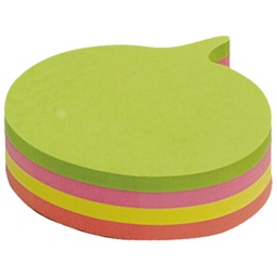 [000006850] Blok samoljepljiv oblik Oblak 200L Global Notes 5836-39 neon sortirano blister