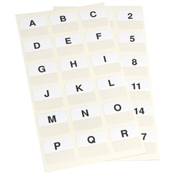 [000006910] Zastavica 25x12 mm A-Z pk72 3L.10517 bijela blister!!