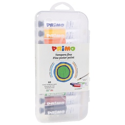 [000007059] Boja tempera 18 ml aluminijska tuba 10boja+kist/poly Primo 744T10GAP blister
