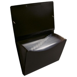 [000007085] Mapa za kućni budžet 12 pregrada s gumicom A4 Lebez 2554-N crna