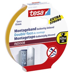 [000007148] Traka ljepljiva obostrana 19 mm/5m spužvasta Indoor Tesa 55741 blister