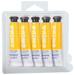 [000007193] Boja tempera 12ml aluminijska tuba pk5 Primo 440TRA201 žuta blister