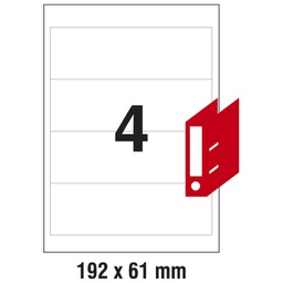 [000000550] Etikete ILK za registratore 192x61 mm pk100L Zweckform L4761-100 bijele