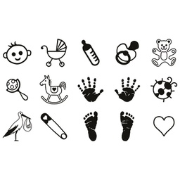 [000007217] Žig s motivom Baby+jastučić pk15 Heyda 20-48884 85