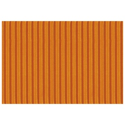 [000007272] Papir ukrasni dvoslojni rebrasti B2 pk10 300g Heyda 20-47132 40 narančasti