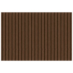 [000007274] Papir ukrasni dvoslojni rebrasti B2 pk10 300g Heyda 20-47132 77 smeđi