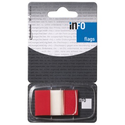 [000007340] Zastavica 25x43 mm 50L Global Notes 7728-74 crveno-prozirna blister