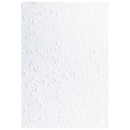 [000007369] Papir ukrasni s uzorkom A4 220g pk20 Roma Heyda 20-47726 15 bijeli