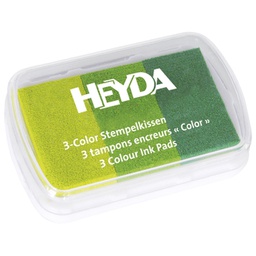 [000007373] Jastučić za pečat 3 boje (3 zelene) Heyda 20-48884 63