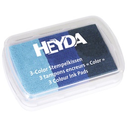 [000007374] Jastučić za pečat 3 boje (3 plave) Heyda 20-48884 64