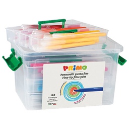 [000007386] Flomaster školski 120boja (120x10 komada) u pp kutiji Primo 615PEN120