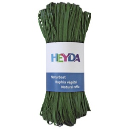 [000007492] Rafija prirodna 50g Heyda 20-48877 97 tamnozelena