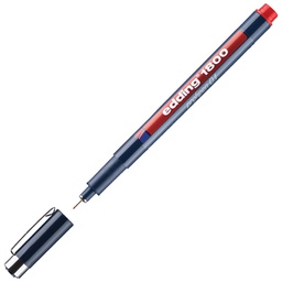 [000000595] Flomaster za tehničko crtanje profipen 0,1 mm Edding 1800 crveni