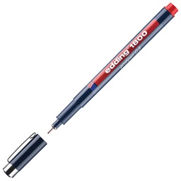 [000000600] Flomaster za tehničko crtanje profipen 0,3 mm Edding 1800 crveni