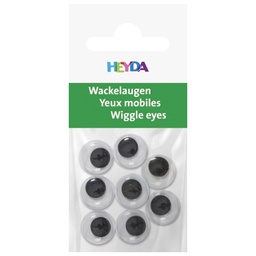 [000007754] Oči pomične 12 mm samoljepljive pk8 Heyda 20-48881 12 blister