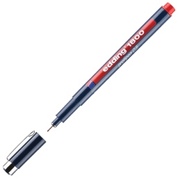 [000000603] Flomaster za tehničko crtanje profipen 0,5 mm Edding 1800 crveni