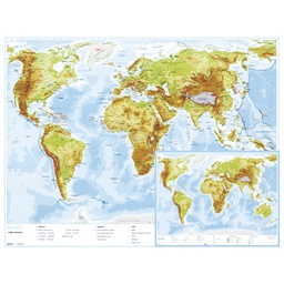 [000007791] Karta svijeta 56x49 cm plastificirana obostrana Trsat