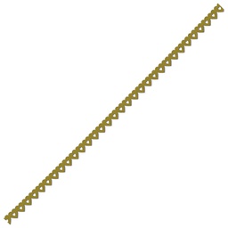 [000007795] Traka čipka ljepljiva  8mmx2m Srca Heyda 20-48800 91 zlatna blister