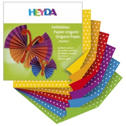 [000007959] Papir Origami 15x15 cm 70g pk66 točkasti Heyda 20-48755 52