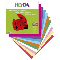 [000008005] Papir Origami 10x10 cm 60g pk100 Heyda 20-48755 10