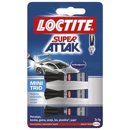 [000008108] Ljepilo trenutačno 3x1g Super Attak Mini trio Henkel 1653283 blister