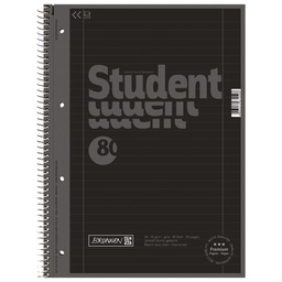 [000008161] Blok kolegij A4 crte  80L perforacija+4rupe Color Code Brunnen 10-67927 190 crni