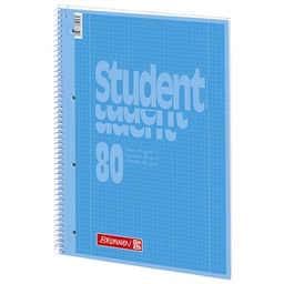 [000008162] Blok kolegij A4 karo  80L perforacija+4rupe Color Code Brunnen 10-67928 133 plavi