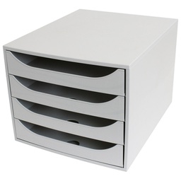 [000008717] Kutija s  4 ladice Ecobox Exacompta 228606D siva