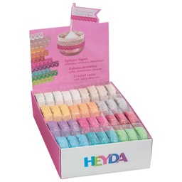 [000009091] Traka čipka ljepljiva tekstil 15mmx2m Heyda 20-35843 92 sortirano blister!!