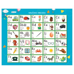 [000009199] Mapa stolna pvc 50x40 cm Abeceda Connect