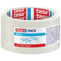 [000009306] Traka ljepljiva 50 mm/66m akrilna Hot Melt Basic Tesa 58570 prozirna