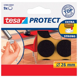 [000009311] Podložak filc okrugli 26 mm pk9 Tesa 57894-1 smeđi!!