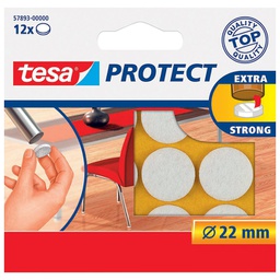 [000009314] Podložak filc okrugli 22 mm pk12 Tesa 57893-0 bijeli!!