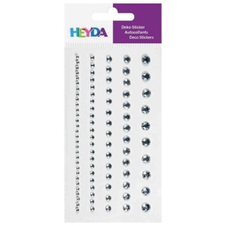 [000009376] Naljepnice ukrasne Perle-sortirano Heyda 20-37829 47 kristalno prozirne blister!!