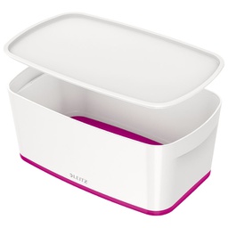 [000009691] Kutija 318x191x128mm sa poklopcem pvc MyBox Leitz 522910-23 rozo/bijela!!