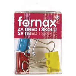 [000009796] Kvačice za papir 25 mm pk4 Fornax BC-31 sortirano blister