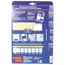 [000009859] Papir ILK A4 za vizitke 185g pk25 Zweckform C32010-25