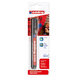 [000009877] Marker permanentni 1-5 mm klinasti vrh Edding 330/1 crni blister
