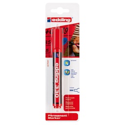 [000009878] Marker permanentni 1-5 mm klinasti vrh Edding 330/1 crveni blister