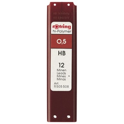 [000009925] Mine 0,5 mm HB polymer 1tuba Rotring S0312650