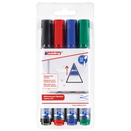 [000009963] Marker za bijelu ploču 1-5 mm Edding 363/4boje blister